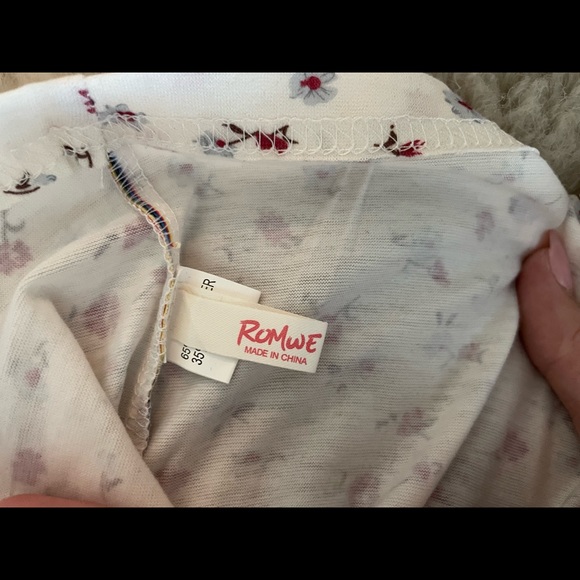 cropped tie floral cardigan! - Picture 2 of 2